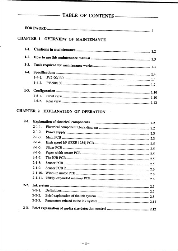 MIMAKI_JV2_130_90_pv90_130_Maintenence_Manual_1999v1.1_[SCAN]-2